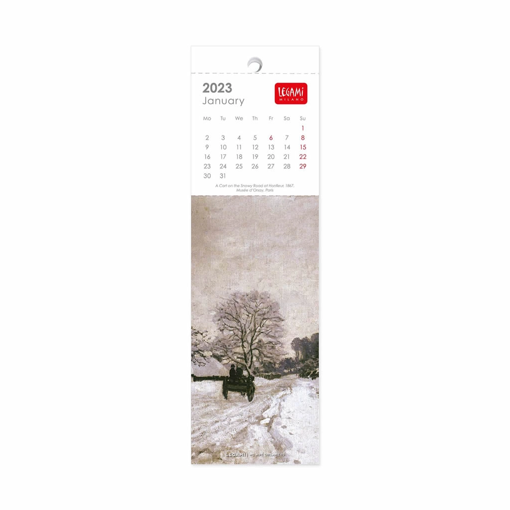 KALENDAR BOOKMARK LEGAMI CLAUDE MONET - 5.5X18 - ART CAL23180