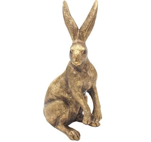 UKRASNA FIGURA LESSER BRONZED SITTING HARE LP48794A
