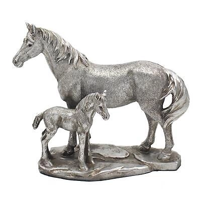 UKRASNA FIGURA LESSER REFLECTIONS SILVER HORSE&FOAL LP48925