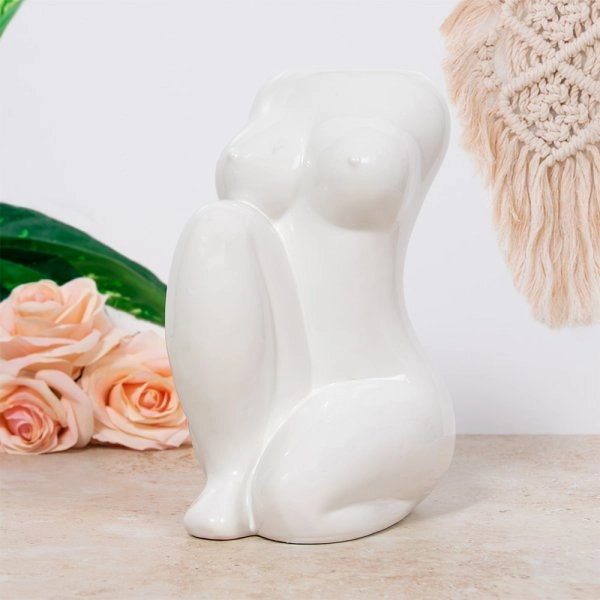 VAZA LESSER BODY ART WHITE 20CM LP48970