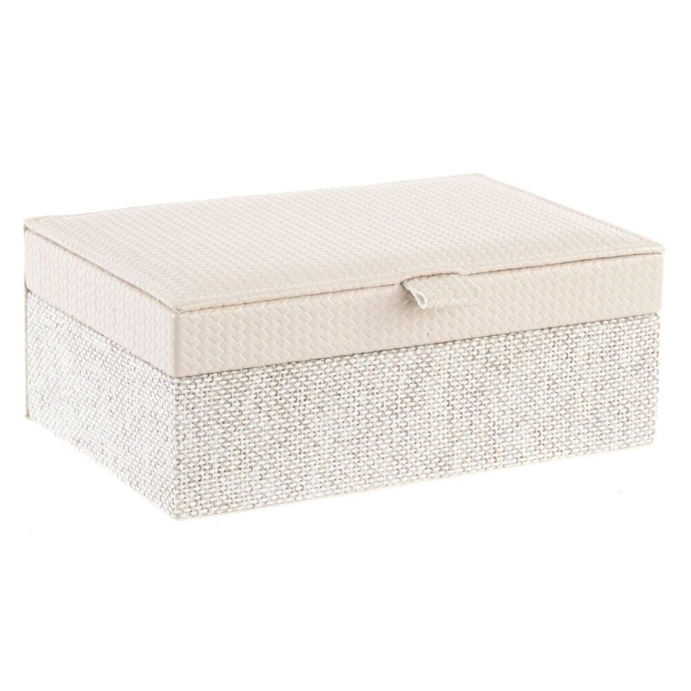 KUTIJA ZA NAKIT ITEM LINEN 18X12,5X7,5 BEIGE