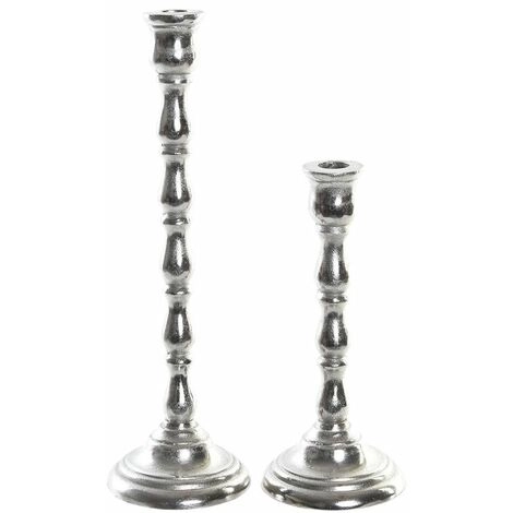 SVIJEČNJAK ITEM SET 2 ALUMINIUM 10X10X30 SILVER