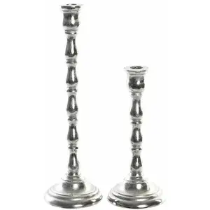 SVIJEČNJAK ITEM SET 2 ALUMINIUM 10X10X30 SILVER