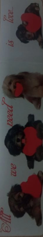 BOOKMARKER ALL WE NEED IS LOVE