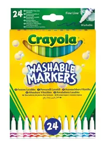 FLOMASTERI CRAYOLA WASHABLE MARKERS FINELINE 58-6571 24/1