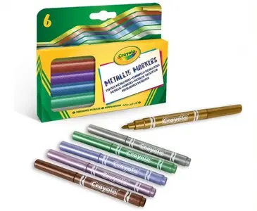 FLOMASTERI METALIK CRAYOLA METALLIC MARKERS 58-8828 6/1