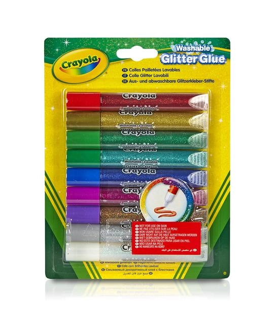 GLITTER GLUE CRAYOLA WASHABLE GLITTER GLUE 69-3527 9/1