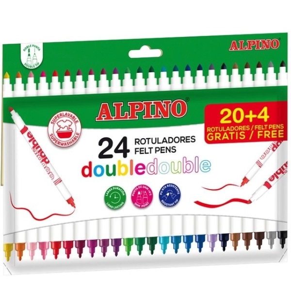 FLOMASTERI DOUBLE MASATS ALPINO 20+4 AR002058N 24/1