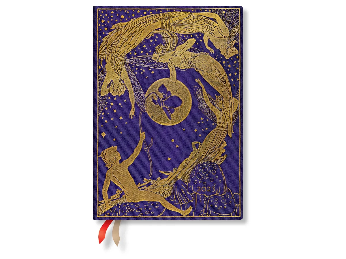 ROKOVNIK PAPERBLANKS AGENDA VIOLET FAIRY 2023 MIDI
