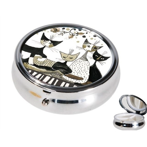 KUTIJA ZA TABLETE FRIDOLIN ROUND WACHTMEISTER CATS SEPIA 19916