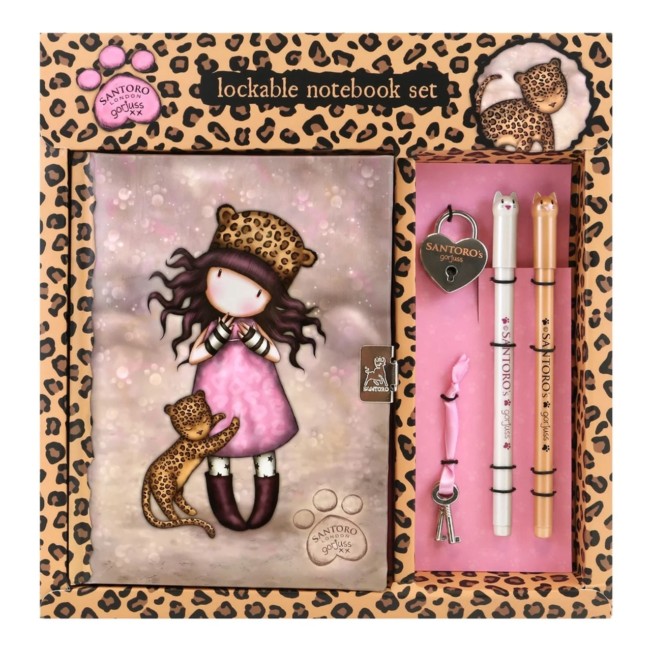 SET LOCKABLE JOURNAL GORJUSS PURRRRRFECT LOVE 522GJ10