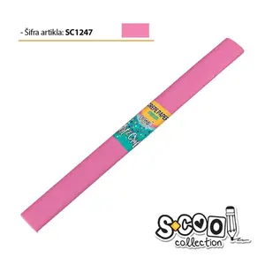 KREP PAPIR ROZI 200X50CM NBK SC1247