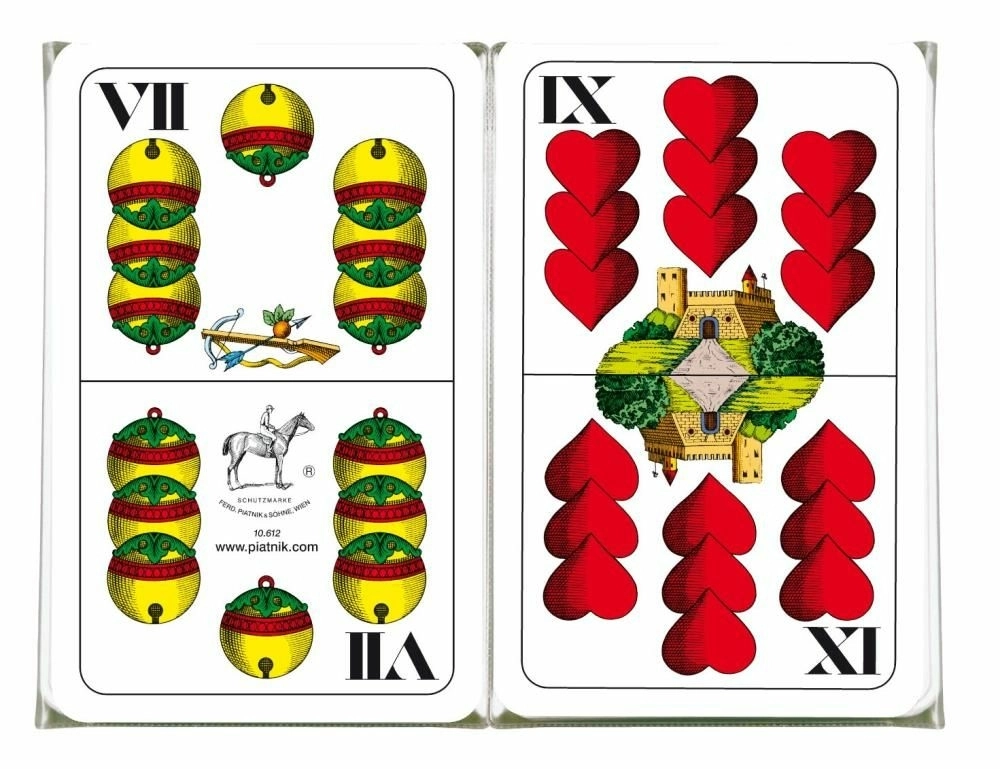 KARTE GROSSFORMAT PIATNIK DOPPELD 36 KARATA