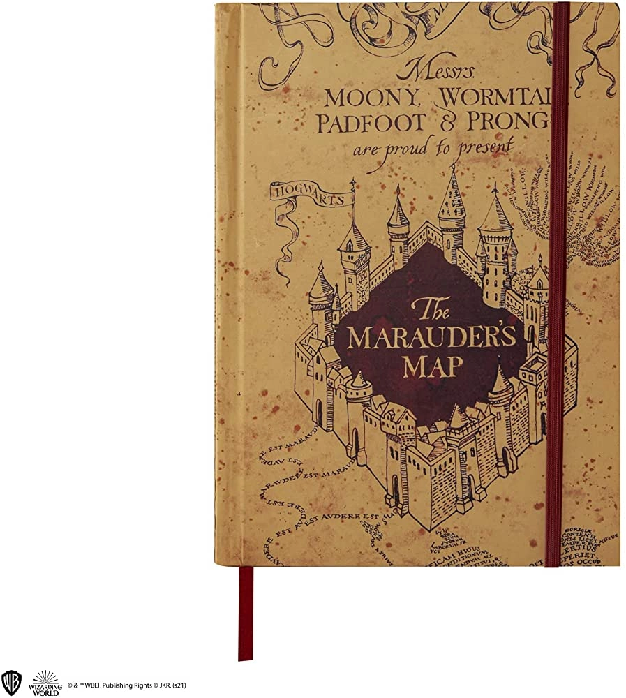 NOTES A5 DISTRINEO MARAUDER'S MAP HARRY POTTER CR5107  			