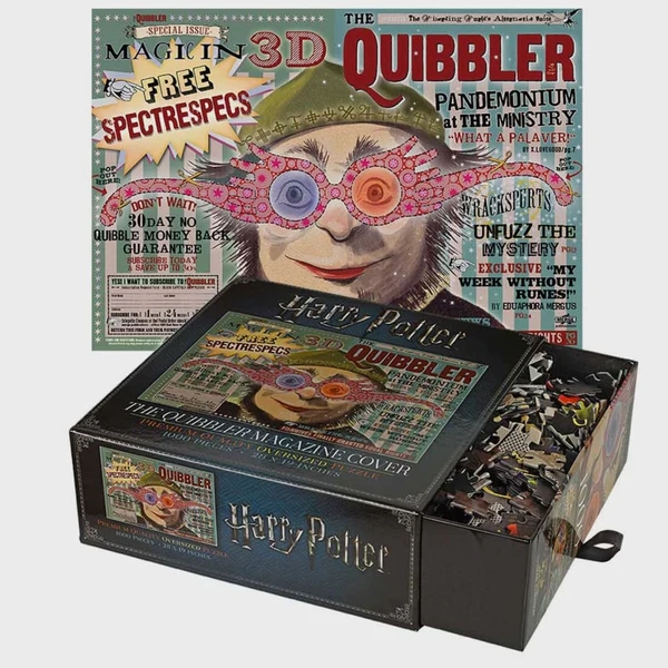PUZZLE 1000 TNC THE QUIBBLER MAGAZINE COVER HARRY POTTER NN9453 				