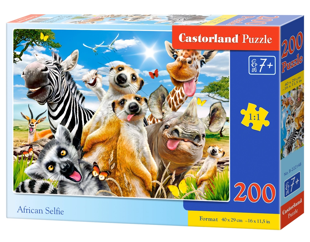 PUZZLE 200 CASTOR AFRICAN SELFIE B-222148