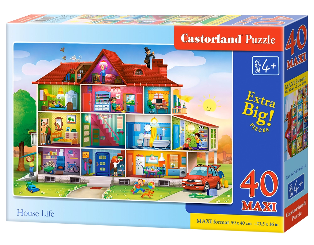 PUZZLE 40 MAXI CASTOR I HOUSE LIFE B-040346-1