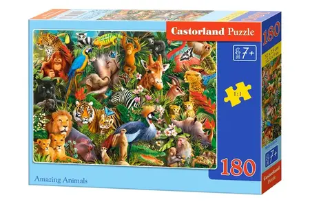 PUZZLE 180 CASTOR AMAZING ANIMALS B-018512