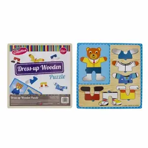 PUZZLE DRVENE DRESS UP 8 KOM EURO-TRADE 459803
