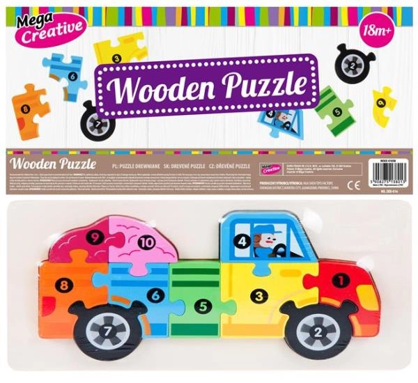 DRVENE PUZZLE AUTO 10 KOM EURO-TRADE 474356