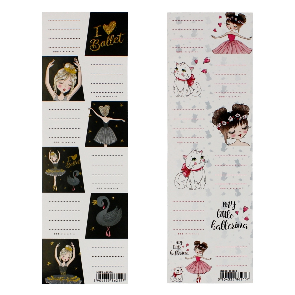 NALJEPNICE ZA SVESKE BALERINA EURO-TRADE 494336