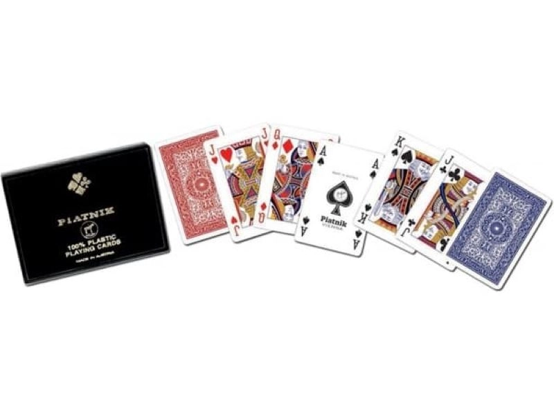 KARTE 100% PLASTIC PIATNIK BRIDGE 4 IND DPB 236426 2/1