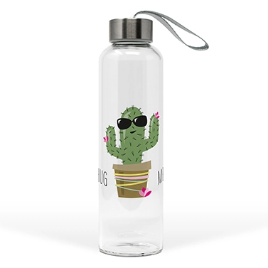 FLAŠA STAKLENA 500ML GLASS BOTTLE HUG ME CACTUS 603648