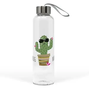 FLAŠA STAKLENA 500ML GLASS BOTTLE HUG ME CACTUS 603648