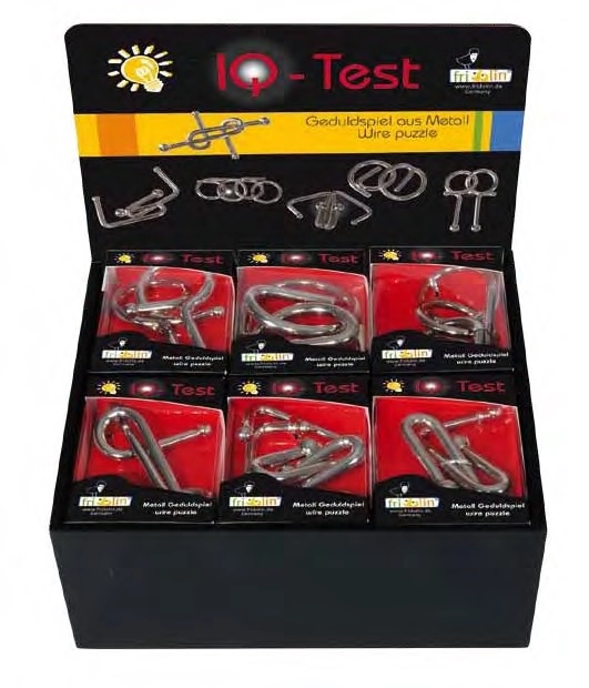 IQ-TEST FRIDOLIN BOX METALL BRAIN TEASER LARGE 17444 1/12