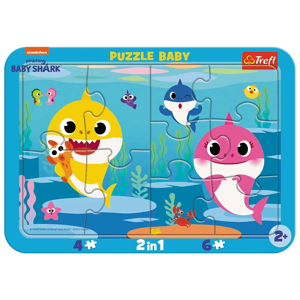 PUZZLE BABY FRAME HAPPY SHARKS / VIACOM BABY SHARK 80027
