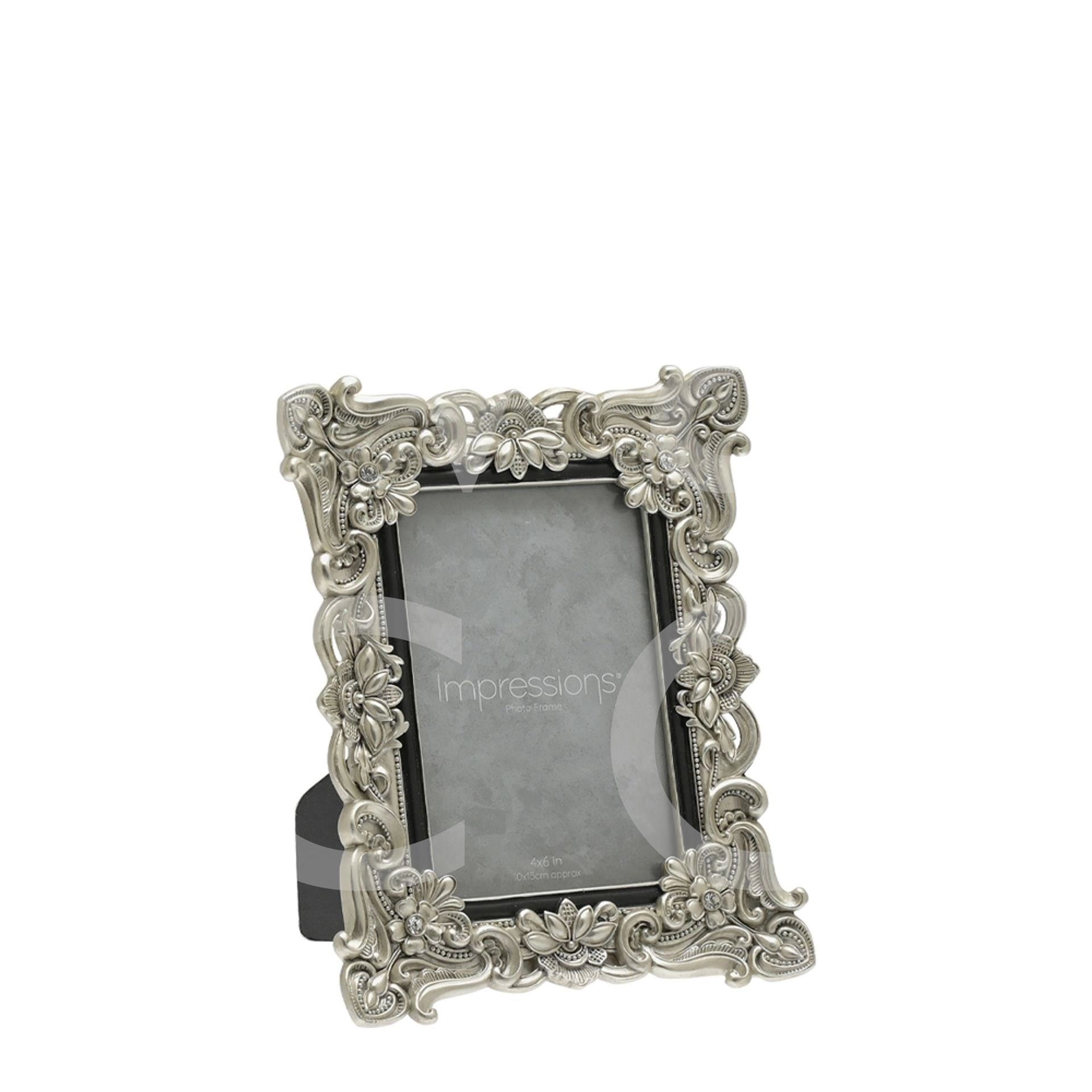 RAM ZA SLIKE WIDDOP IMPRESSIONS ANTIQUE SILVER FLORAL 4X6 FR47746