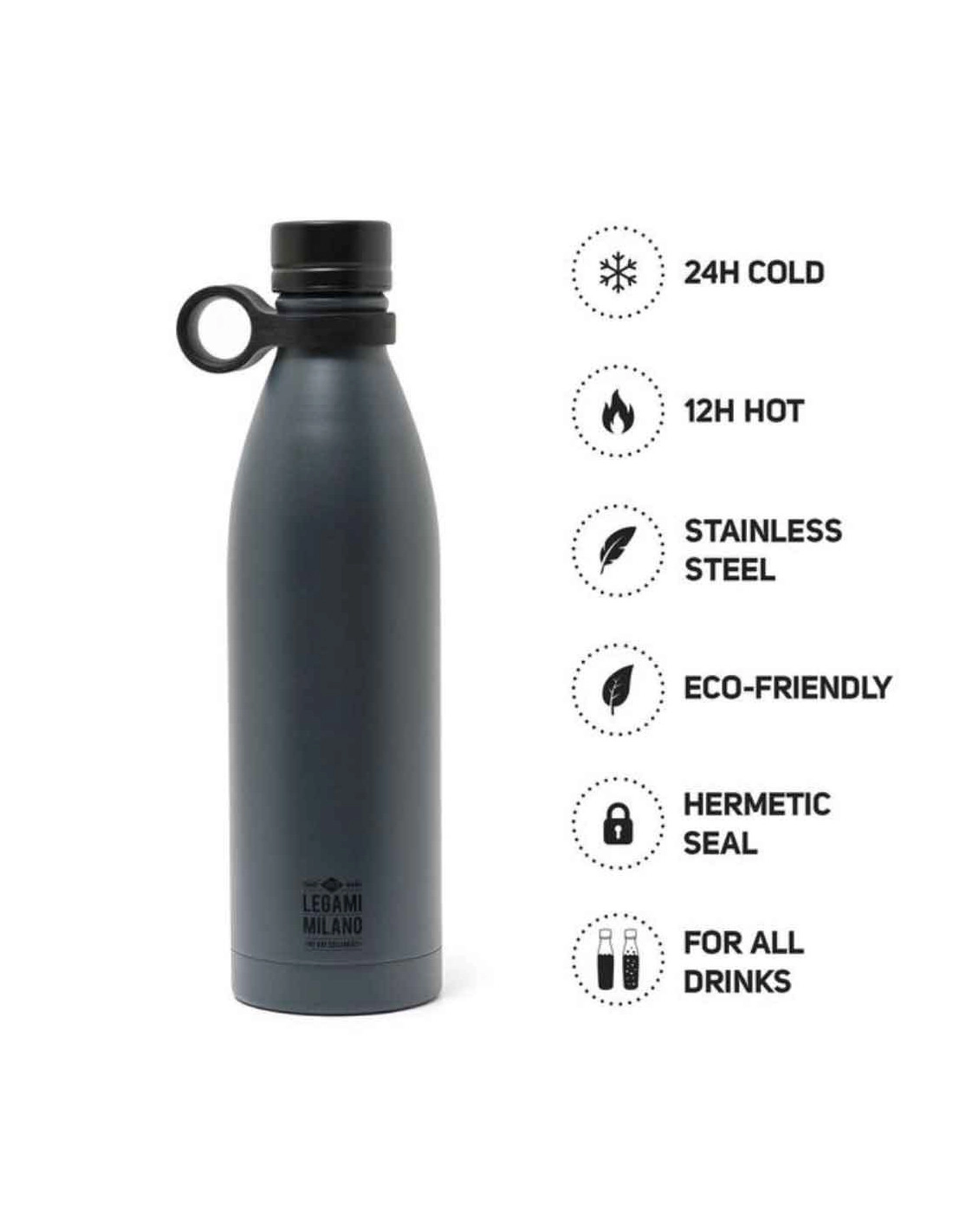 FLAŠA TERMOS 800ML LEGAMI BLACK SSBL0002