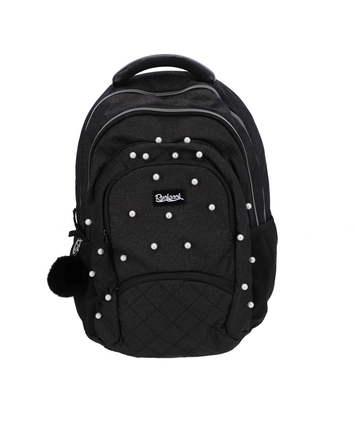 ŠKOLSKA TORBA MANAL FASHION BLACK GLITTER 23R107F-06