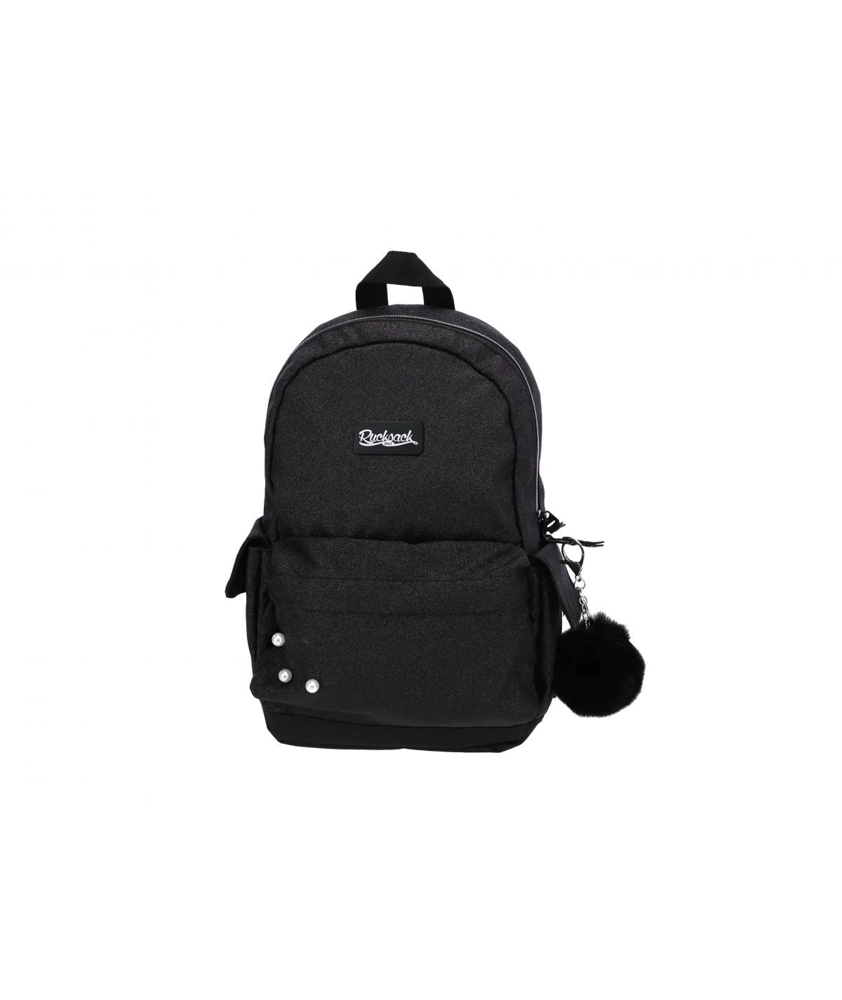 ŠKOLSKA TORBA MANAL FASHION BLACK GLITTER 23R130F-06