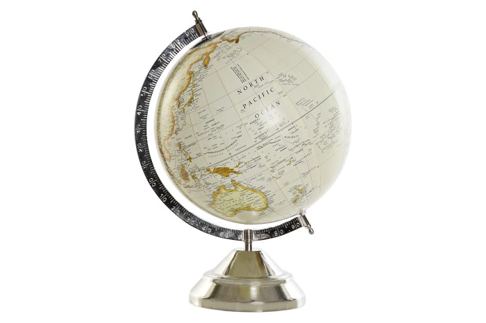 GLOBUS ITEM METAL 27X28X40 BALL 25CM. SILVER DH- 185428