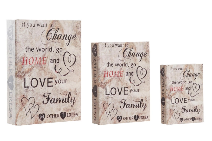 KUTIJA ZA NAKIT ITEM 23X7X32 LOVE BEIGE LD- 193412 1/3