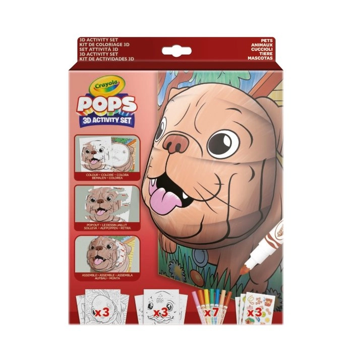 POPS SET CRAYOLA PETS 04-2804