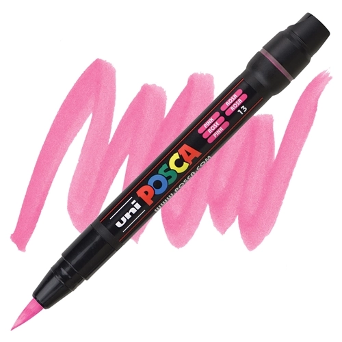 MARKER BRUSH UNI POSCA ROZI PCF-350 6364