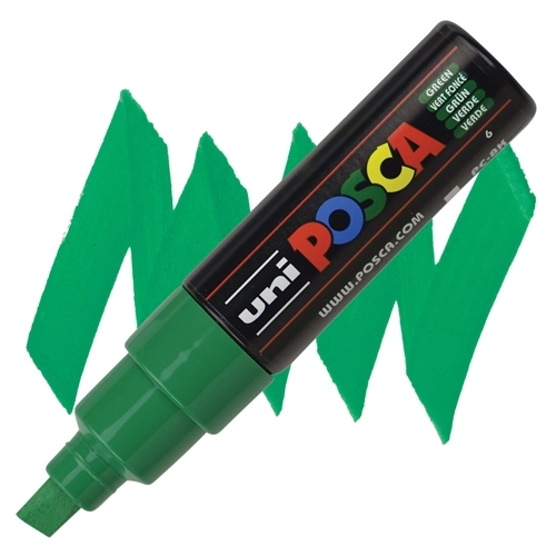 MARKER KOSI UNI POSCA FLUROSCENTNO ZELENI PC-8K 4885