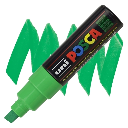 MARKER KOSI UNI POSCA FLUROSCENTNO ZELENI PC-8K 4147