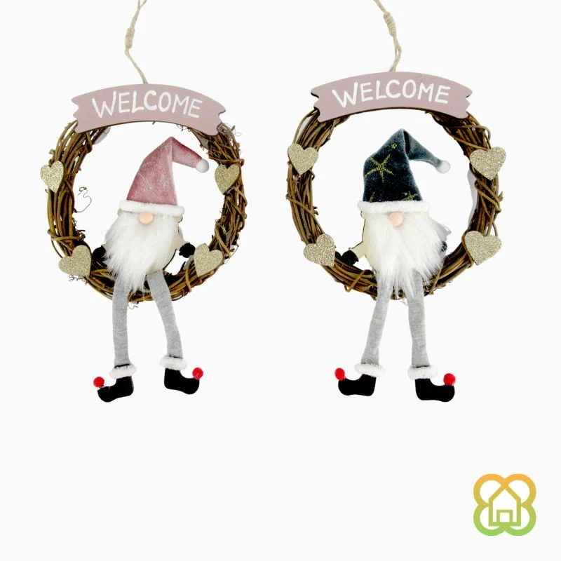 NOVOGODIŠNJA FIGURA SANTA CLAUS WELCOME GERIMPORT 35CM 46029000