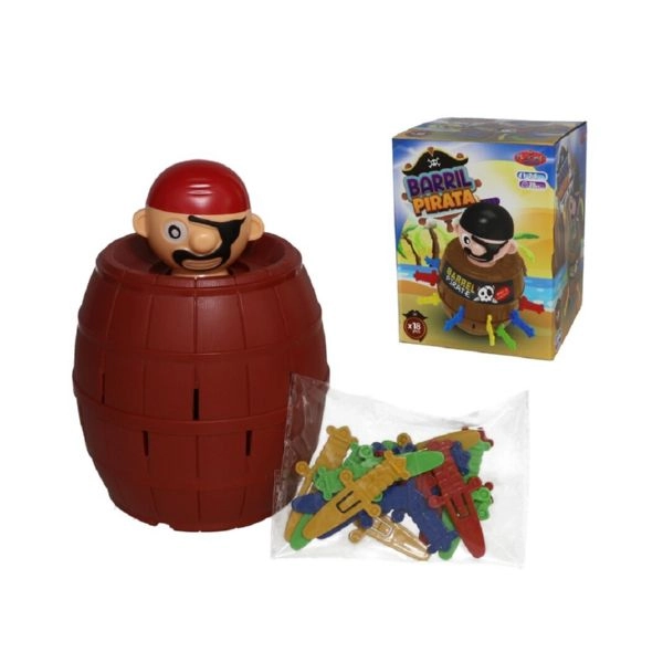 DRUŠTVENA IGRA PIRATI GERIMPORT 19X14X14 PIRATE BARREL 95043020