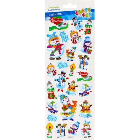 NOVOGODIŠNJI STIKERI EURO-TRADE SNOWMAN 438612