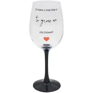 ČAŠA ZA VINO LESSER LIFE IS 4 FRIENDS LP49601