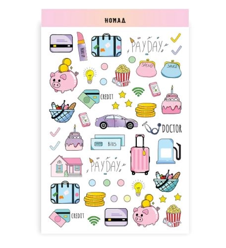 STIKERI ZA PLANER BUDŽET NOMAD