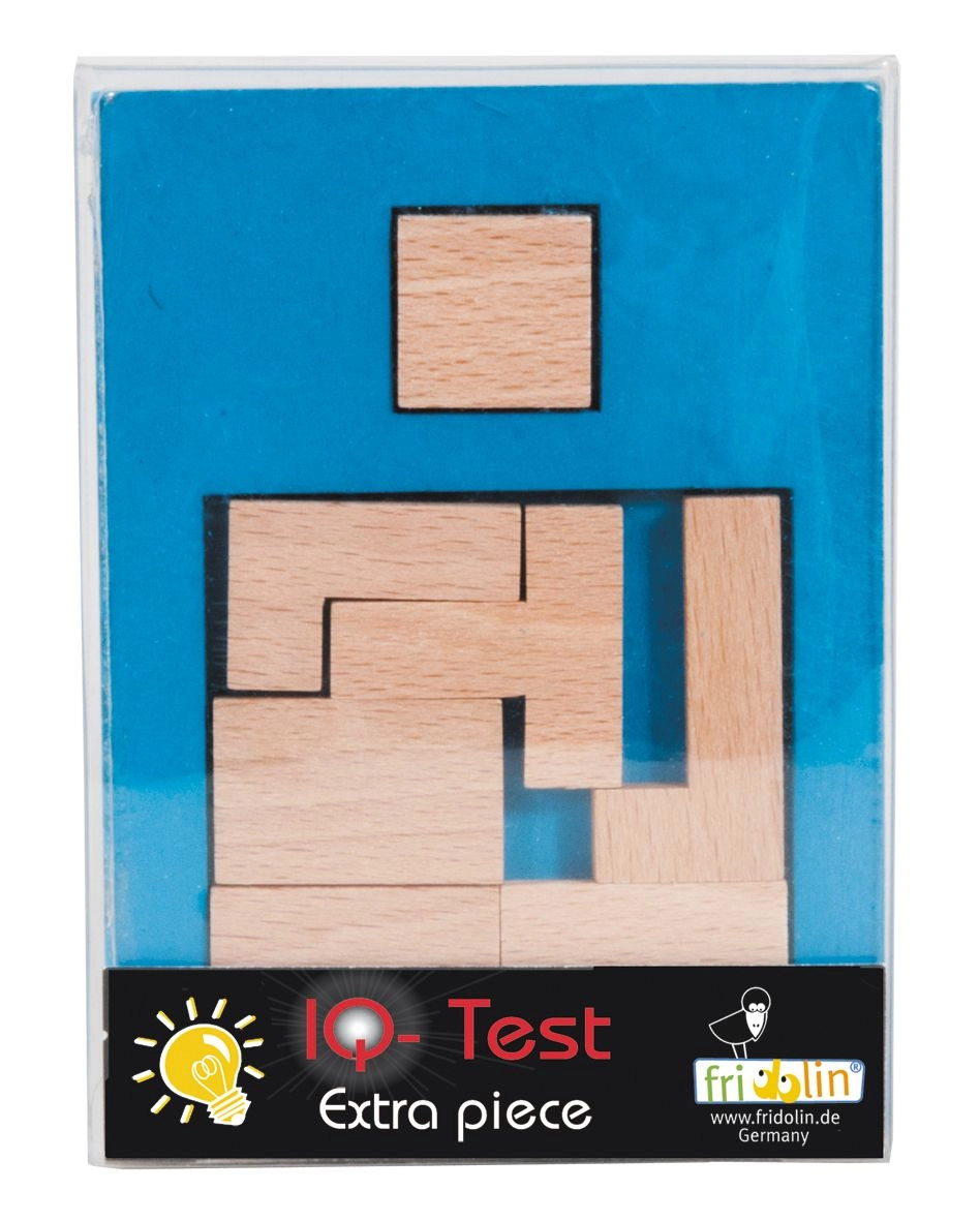 IQ-TEST FRIDOLIN EXTRA PIECE BLUE SQUARE SMALL 3 17105