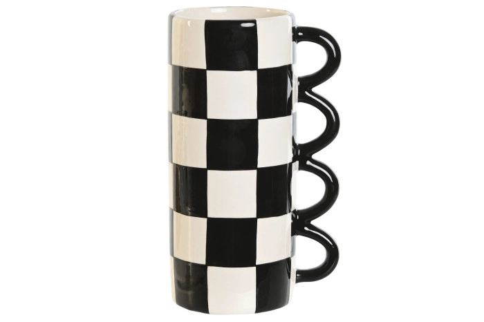 VAZA ITEM CERAMIC 11X8,2X19 TWO-COLORED LD-209743