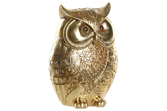 UKRASNA FIGURA SOVA ITEM 10,5X7X15 GOLDEN FD-205591