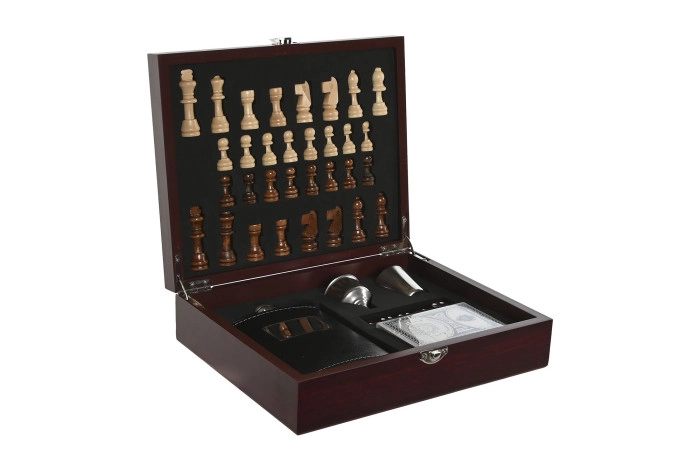 SET ZA VINO ITEM 24X19X7 BROWN RC-210714 7/1