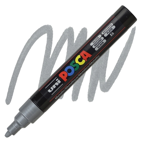 MARKER 0.7 UNI POSCA SREBRNI PC-5M 3895